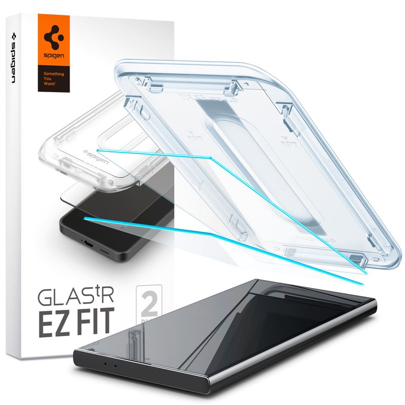 Ochranné sklo pro Samsung Galaxy S24 Ultra Spigen Glass tR EZ Fit HD Transparency 2 Pack - transparentní