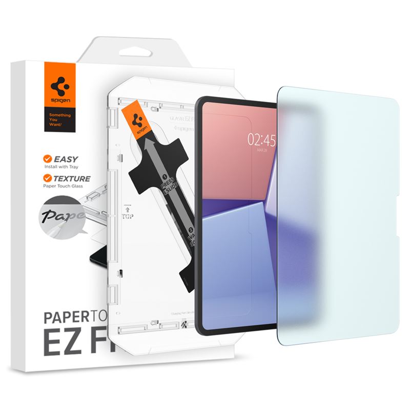 Ochranné sklo pro iPad Pro 11" 2024 Spigen Paper Touch EZ Fit 1 Pack - transparentní