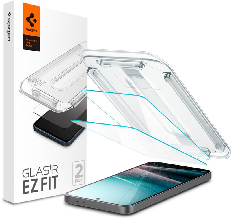 Ochranné sklo pro Samsung Galaxy Spigen Glass tR EZ Fit 2 Pack, Samsung Galaxy A3 2026/A36 5G - transparentní