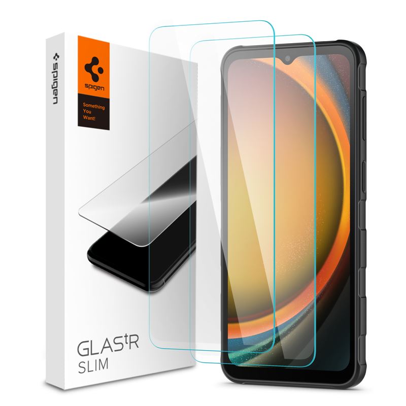 Ochranné sklo pro Samsung Galaxy XCover 7 Pro/ 7 Spigen Glass tR Slim 2 Pack - transparentní