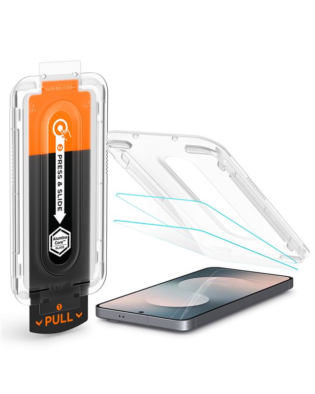 Ochranné sklo pro Samsung Galaxy S25 FE Spigen Glass tR EZ Fit Pro 2 Pack - transparentní