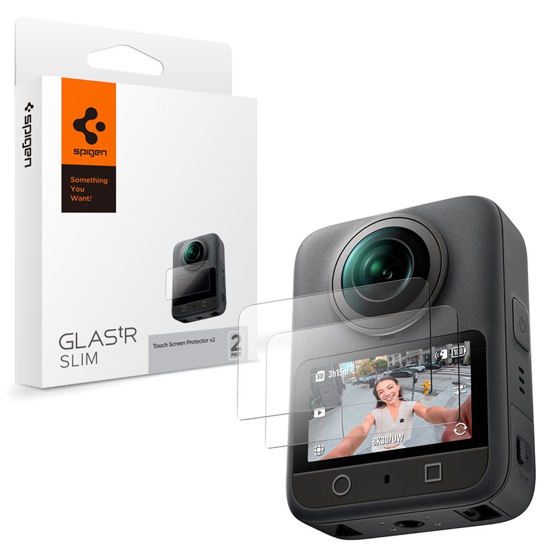 Ochranné sklo pro DJI Osmo 360 Spigen Glass tR Slim 2 Pack - transparentní