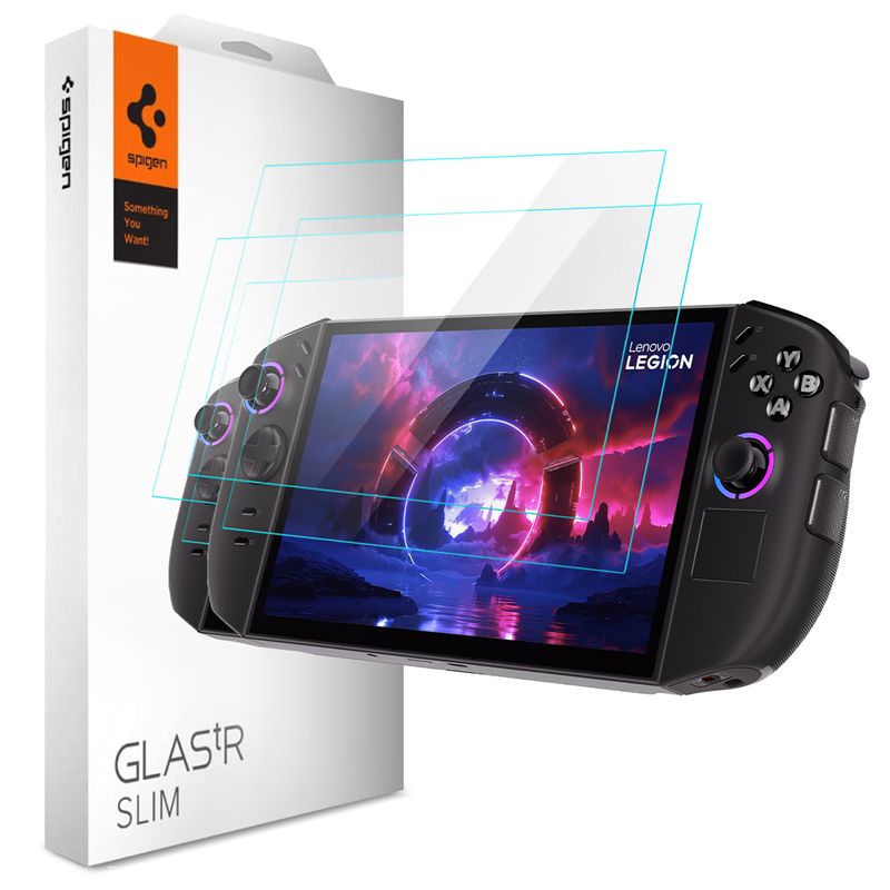 Ochranné sklo pro Lenovo Legion Go 2 Spigen Glass tR Slim 2 Pack - transparentní