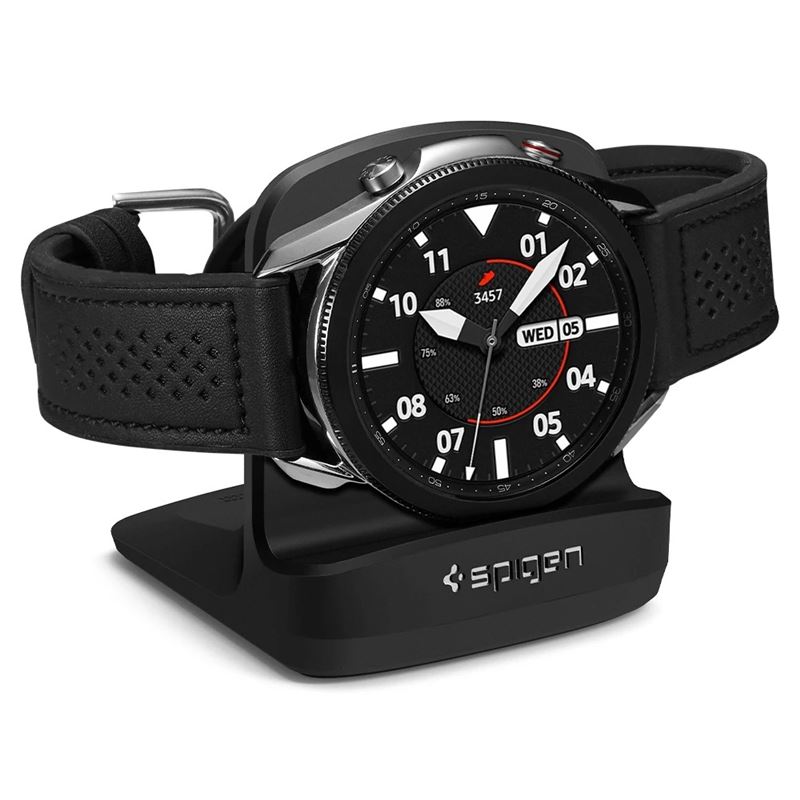 Stojánek pro Galaxy Watch Spigen S352 Night Stand - černá