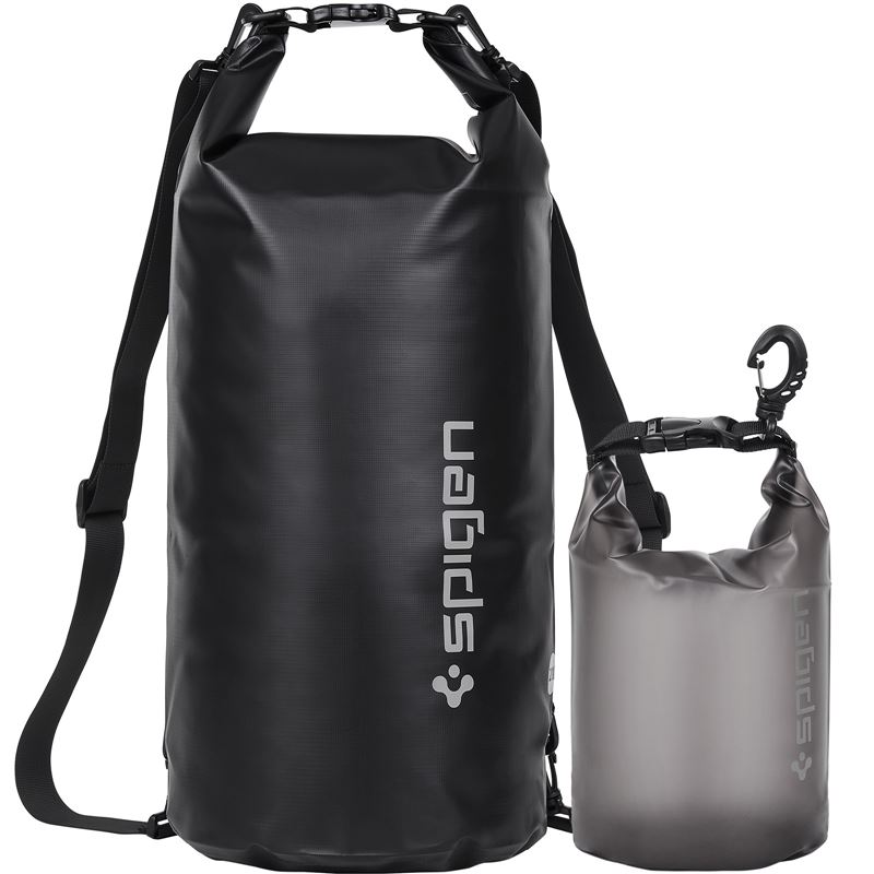 Nepromokavý vak s pouzdrem Spigen Aqua Shield WaterProof Dry Bag 20L + 2L A630 - černá