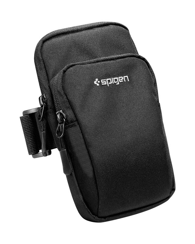 Pouzdro na ruku Spigen Dynamic Shield Armband A702 - černá