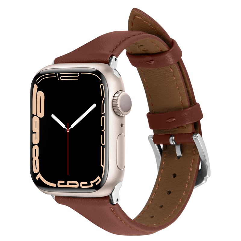 Pásek pro Apple Watch Spigen Kajuk Watch Band, Apple Watch 41mm/40mm/38mm - hnědá