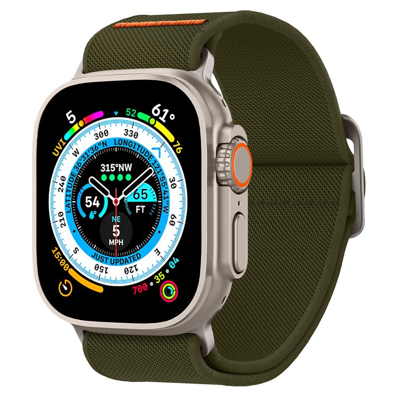 Pásek pro Apple Watch Spigen Lite Fit Ultra, Apple Watch 49mm/46mm/45mm/44mm/42mm - khaki