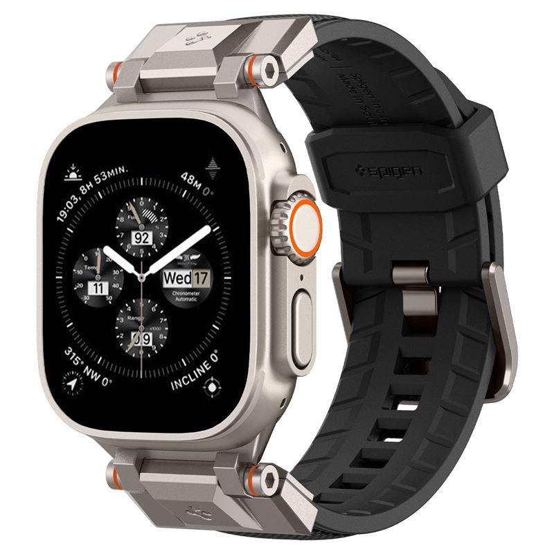 Pásek pro Apple Watch Spigen DuraPro Armor, Apple Watch 49mm/46mm/45mm/44mm/42mm - černá
