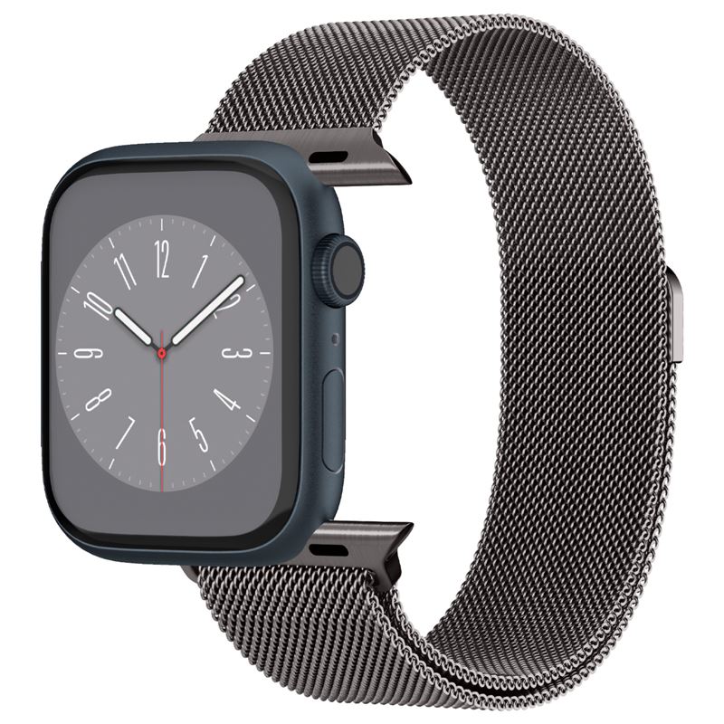 Pásek pro Apple Watch Spigen Metal Fit, Apple Watch 49mm/46mm/45mm/44mm/42mm - šedá