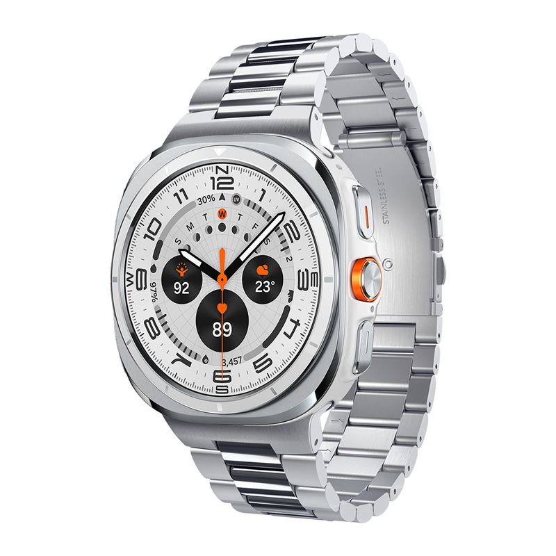 Pásek pro Samsung Galaxy Watch Ultra Spigen Modern Fit 316L, Samsung Galaxy Watch Ultra - stříbrná