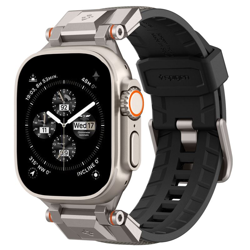 Pásek pro Apple Watch Spigen DuraPro Armor, Apple Watch 49mm/46mm/45mm/44mm - šedá
