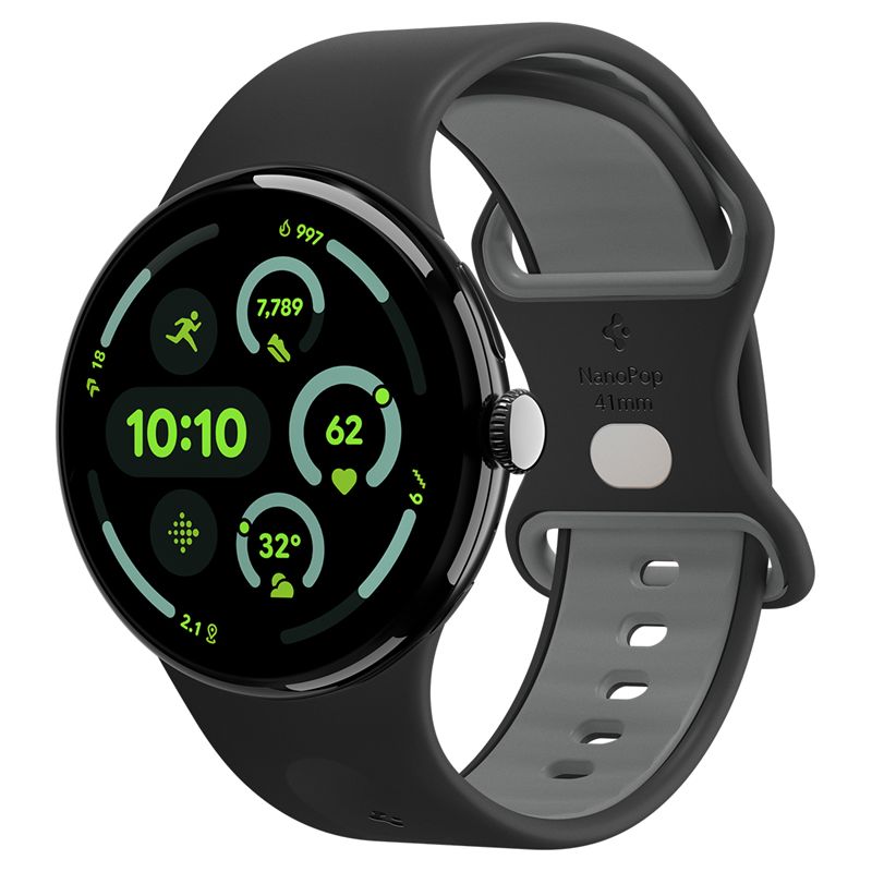 Pásek pro Google Pixel Watch Spigen Nano Pop Band, Google Pixel Watch 4/3/2/1 41mm - černá