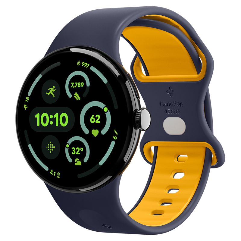 Pásek pro Google Pixel Watch Spigen Nano Pop Band, Google Pixel Watch 4/3 45mm - námořní modrá