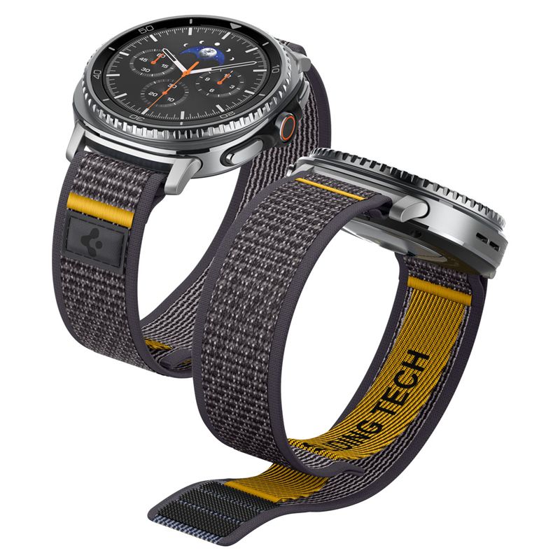Řemínek pro Samsung Galaxy Watch 8 Spigen Athlex Air Band, Samsung Galaxy Watch 8 46mm/44mm/40mm - šedá