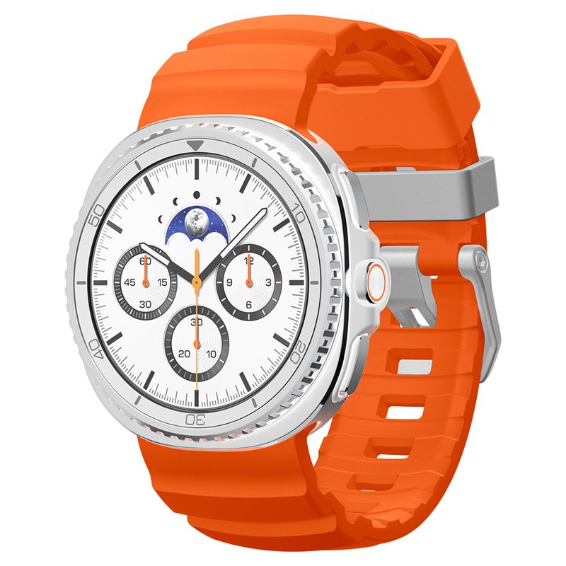 Pásek pro Samsung Galaxy Watch 8 Spigen Silicone Band, Samsung Galaxy Watch 8 46mm/44mm/40mm - oranžová