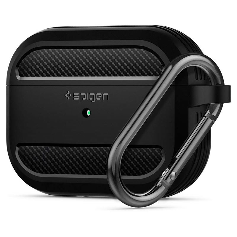 Pouzdro pro AirPods Pro Spigen Rugged Armor - černá
