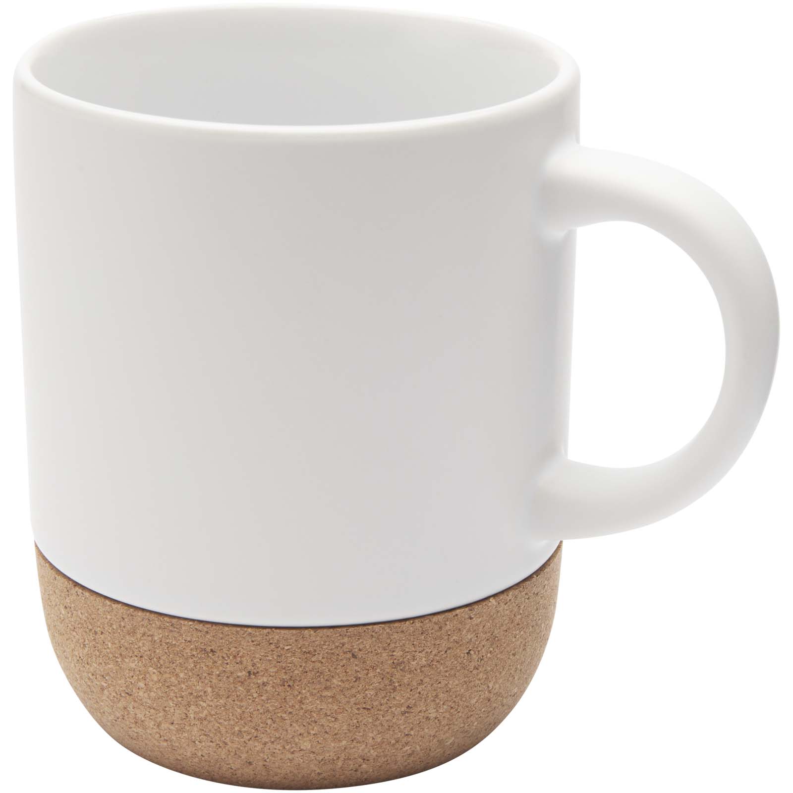 Hrnek Unbranded Keramický hrnek o objemu 300 ml s korkovými detaily a matným povrchem Billie White
