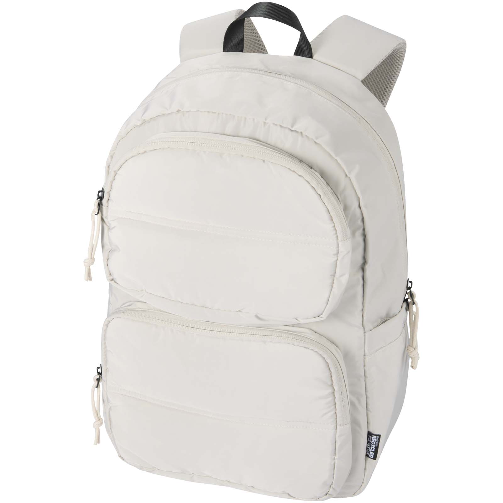 Taška na notebook Unbranded Puffer batoh na notebook velikosti 15,6″ z recyklovaného GRS, 18 l Stone