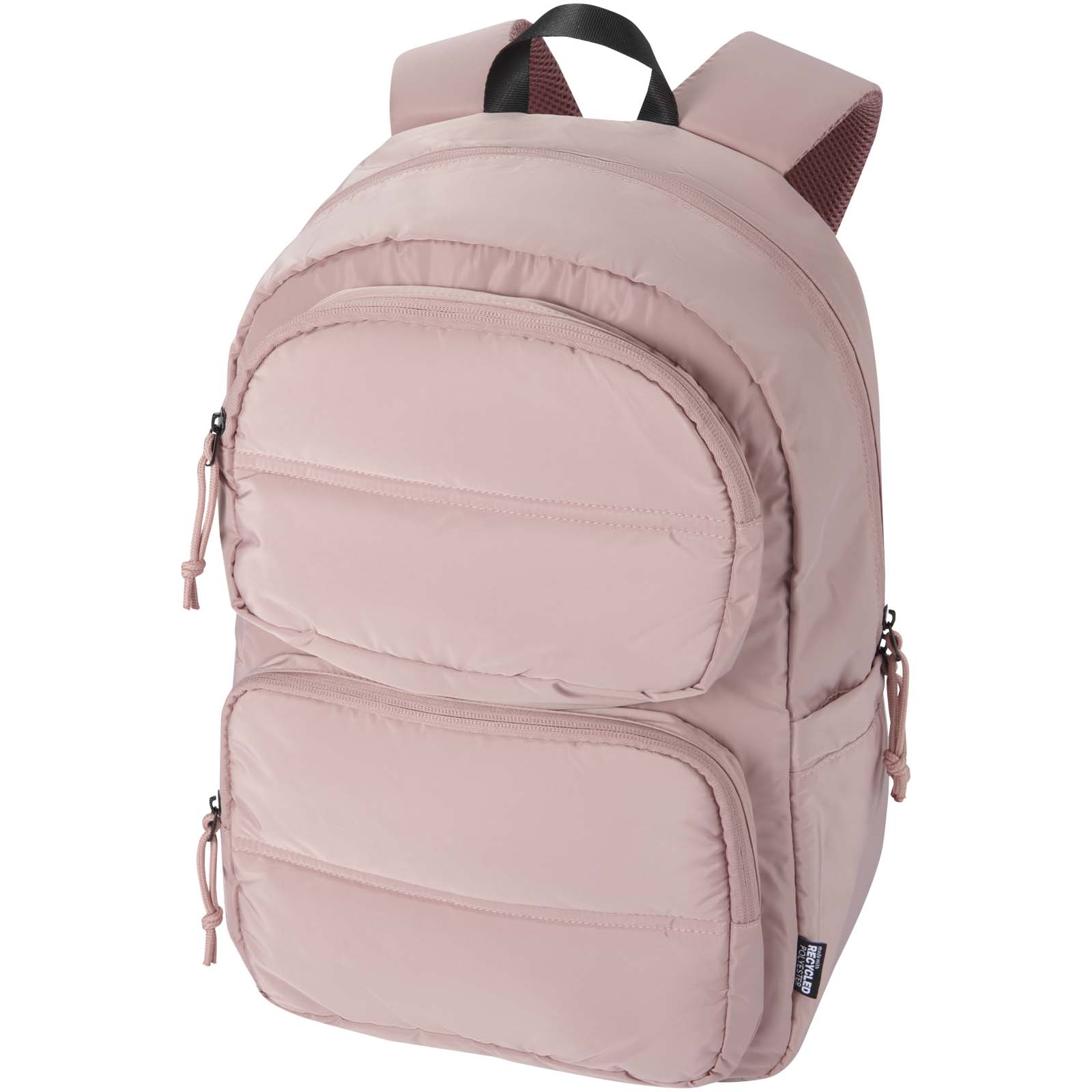 Taška na notebook Unbranded Puffer batoh na notebook velikosti 15,6″ z recyklovaného GRS, 18 l Zaprášená růžová