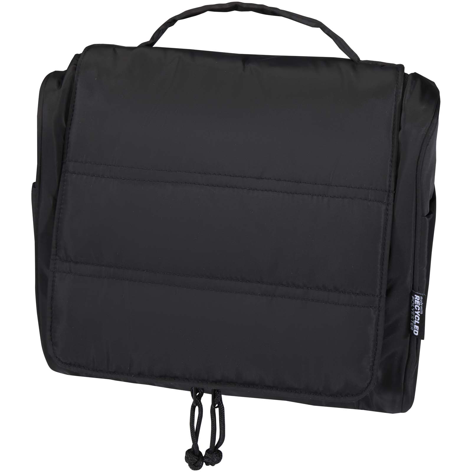 Kosmetická taška Unbranded Puffer závěsná toaletní taška z recyklovaného GRS, 8 l Solid black