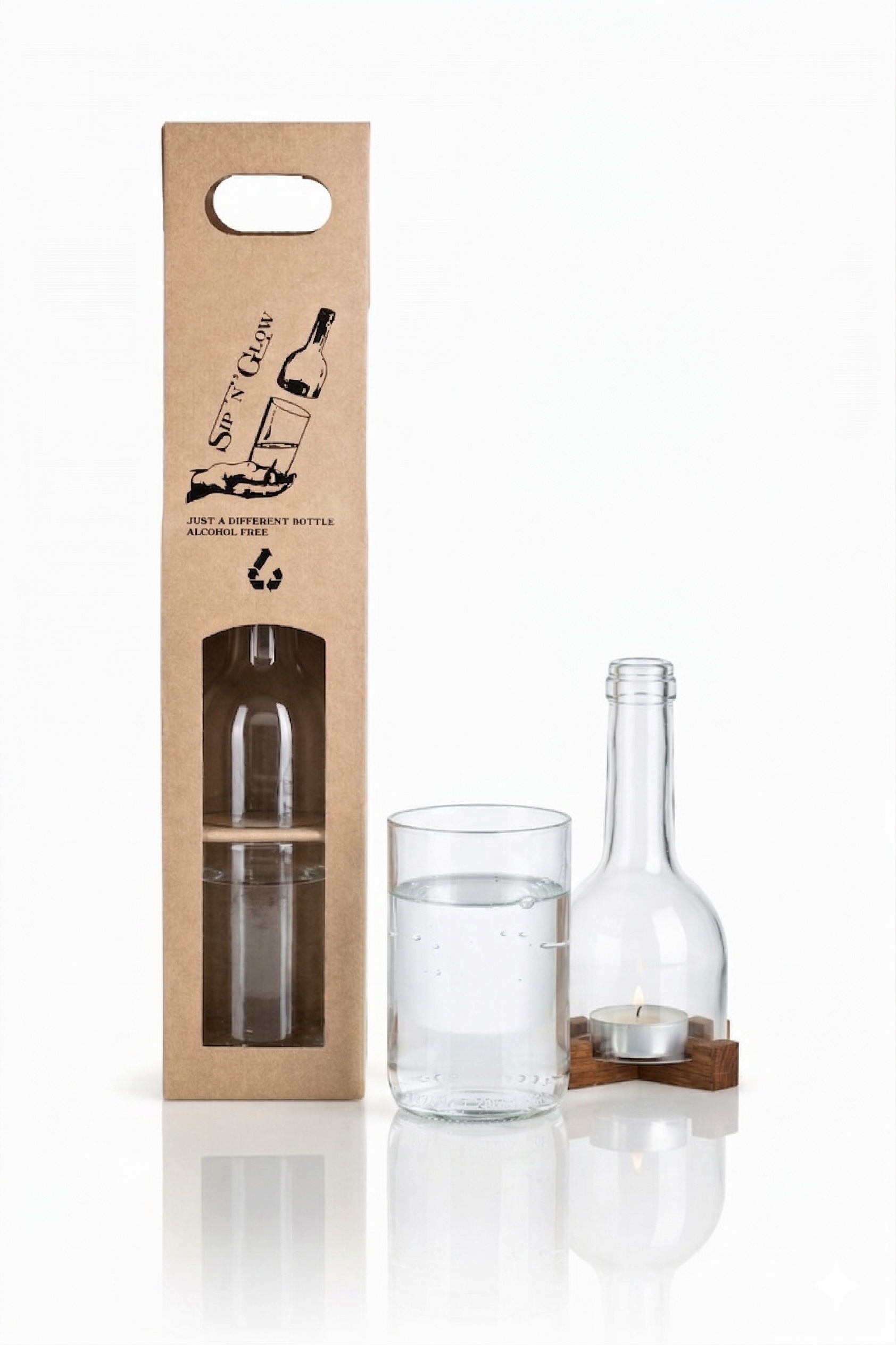 Dárková sada Sip´n´Glow Standard - čirá