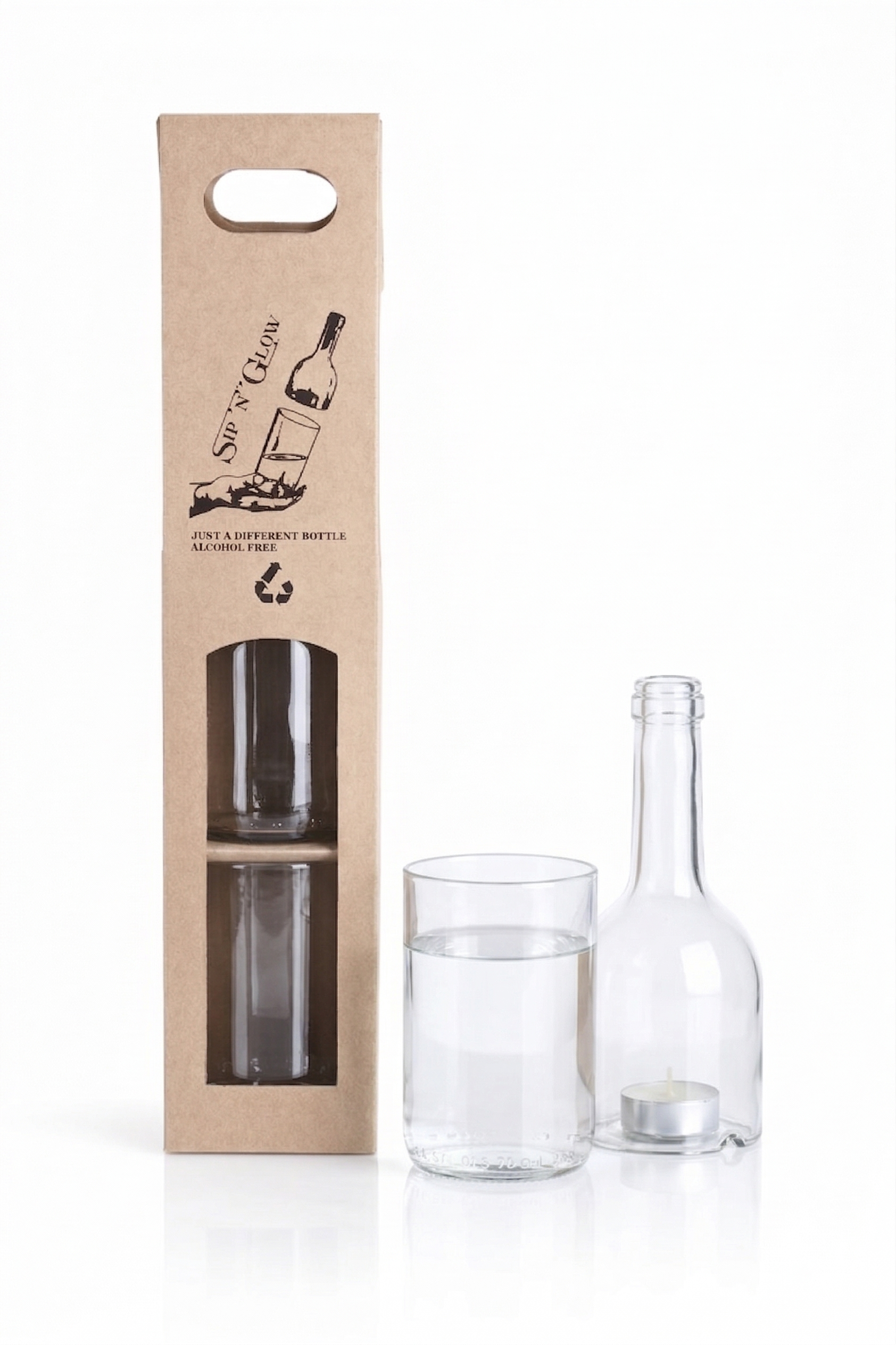 Dárková sada Sip´n´Glow Easy - čirá