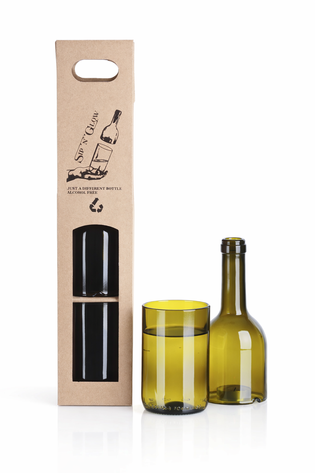 Dárková sada Sip´n´Glow Easy - olivová