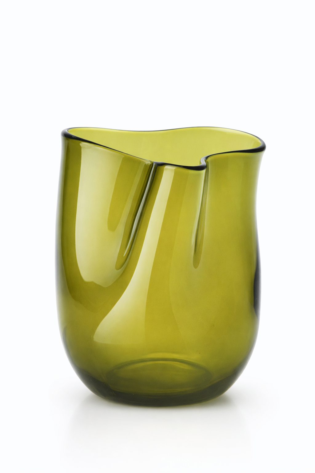 Organicky tvarovaná sklenice z lahve od vína 200 ml