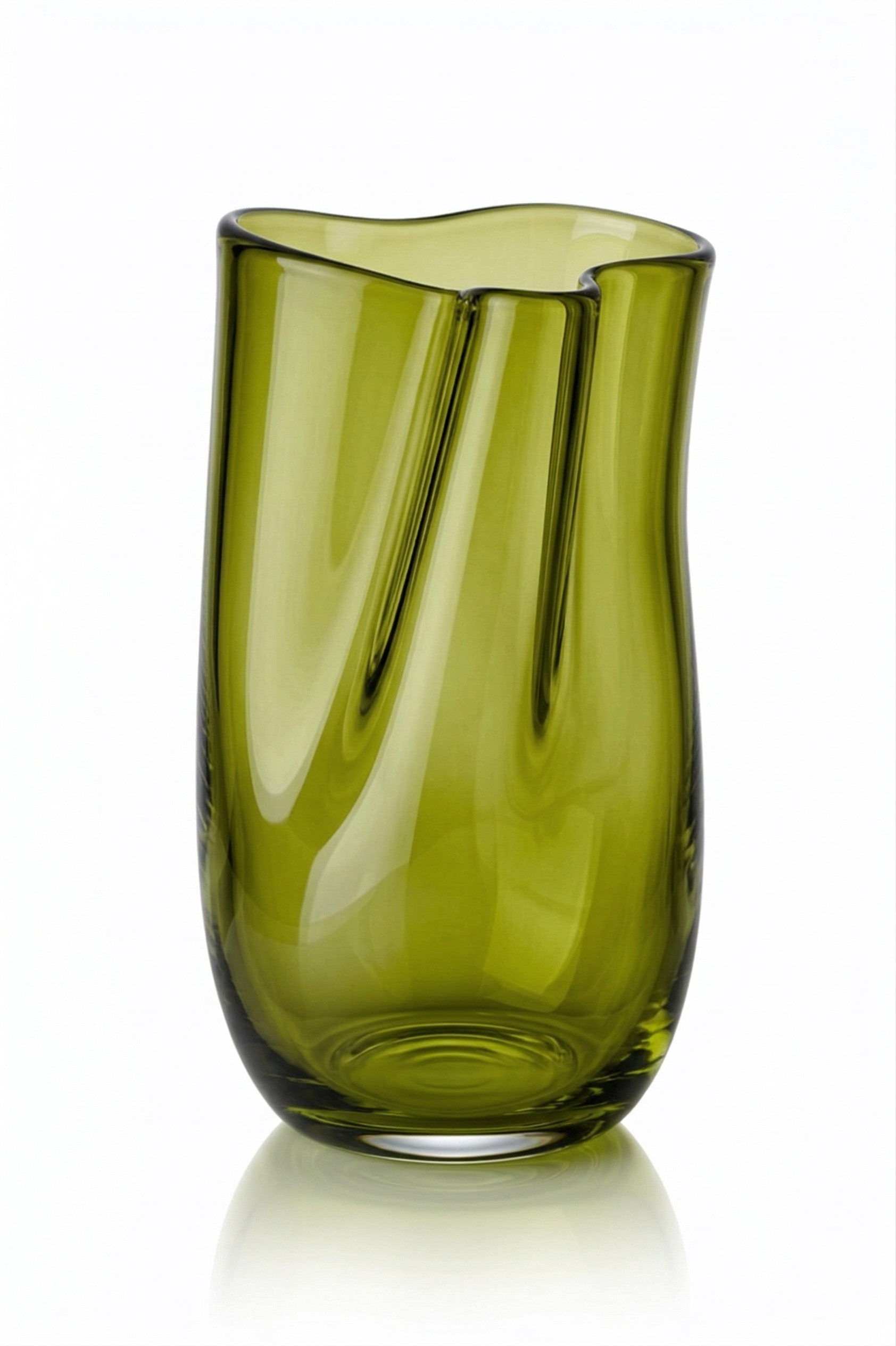 Organicky tvarovaná sklenice z lahve od vína 300 ml