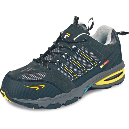 Pracovní polobotky TOOLIK MF S1P HRO SRA - šedá / žlutá / černá,