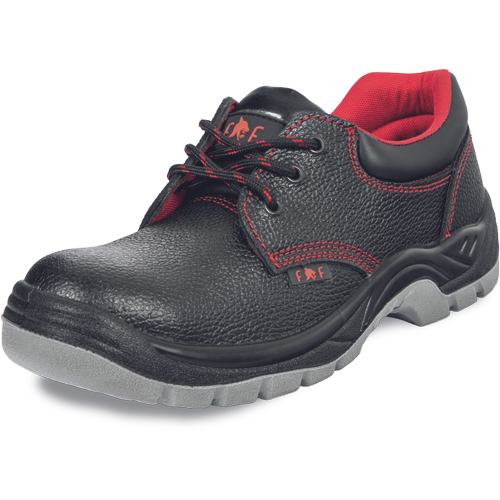 Pracovní polobotky ULM S1P FO SR - černá / červená,