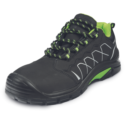 Pracovní polobotky VINDWOOK MF S3S SR - černá / sv.zelená,