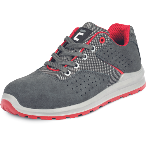 Pracovní polobotky GRIMMA O1 SR - šedá / červená,