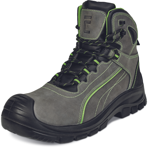 Kotníková bezpečnostní obuv DERRIL MF S3 SRC - šedá / zelená,