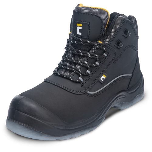 Kotníková bezpečnostní obuv BK TPU MF S3 SRC - černá / žlutá,