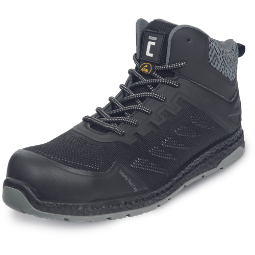 Kotníková bezpečnostní obuv DUVAAG ESD S1PS SR - černá,