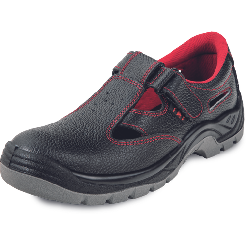 Pracovní sandály BONN S1 FO SR - černá / červená,