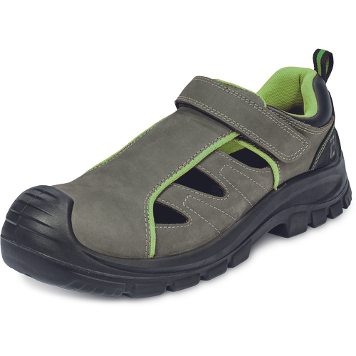 Pracovní sandály DERRIL MF S1P SRC - šedá / zelená,