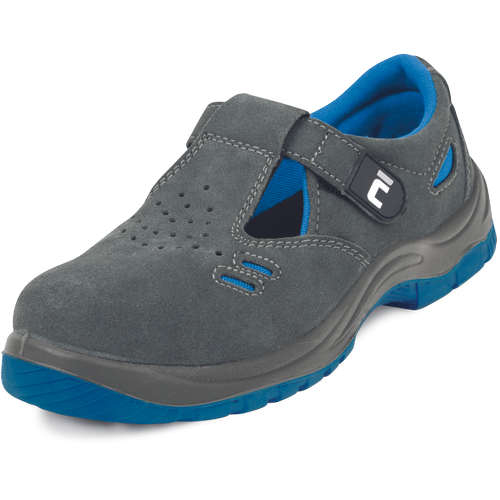 Pracovní sandály MONTROSE ROYAL ESD S1P SRC - šedá / royal modrá,