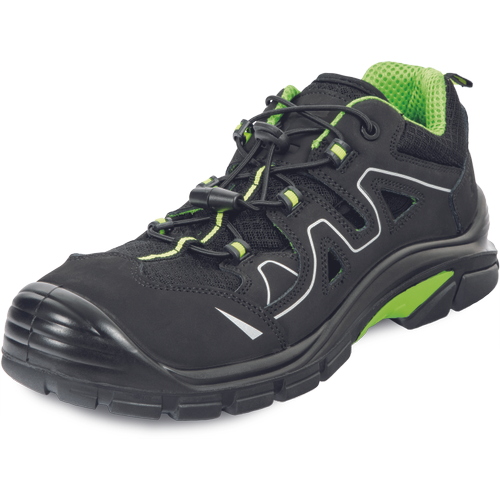 Pracovní sandály MIRRADA MF S1PS SR - černá / sv.zelená,