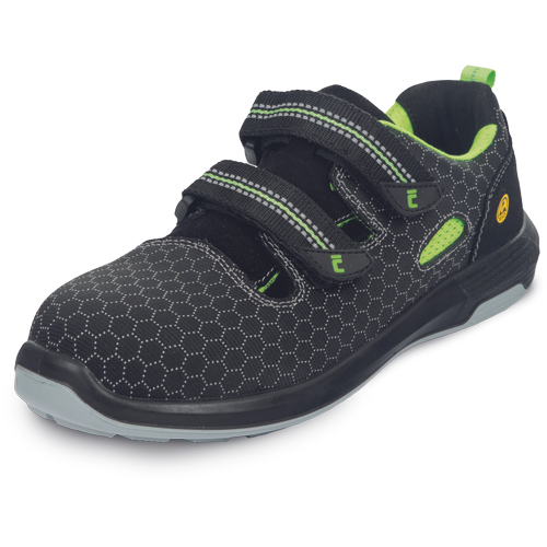 Pracovní sandály LINDLAU MF ESD S1PS SR - antracit,