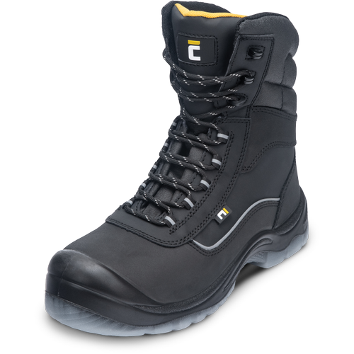 Vysoká pracovní obuv BK TPU MF S3 SRC - černá / žlutá,