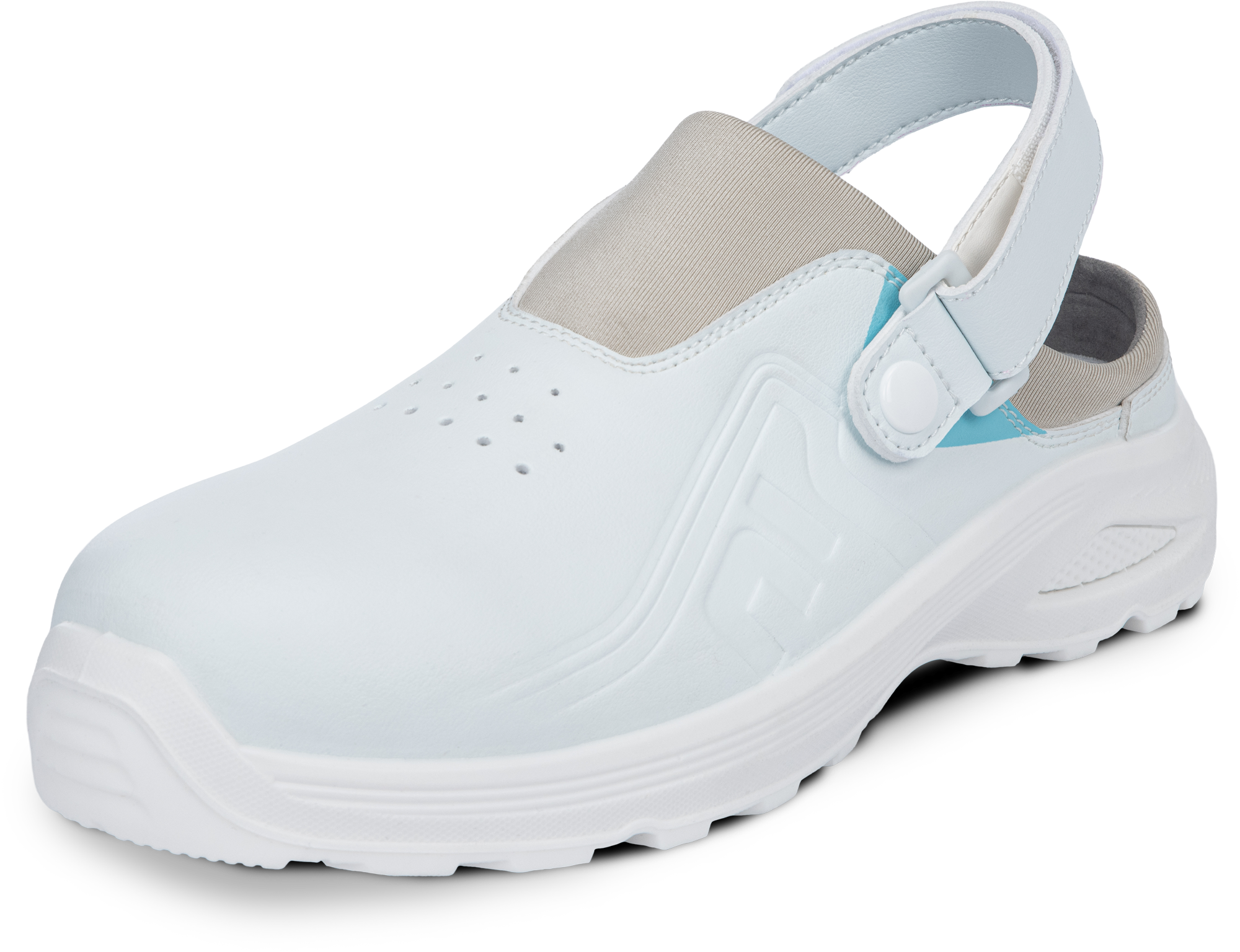 Pracovní pantofle HYGOSAFE OB ESD SR - bílá,