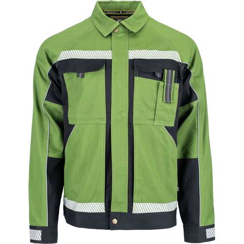 Pracovní reflexní bunda STANMORE - zelená / černá,