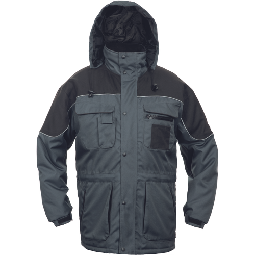 Nepromokavá zimní bunda ULTIMO - šedá / černá,