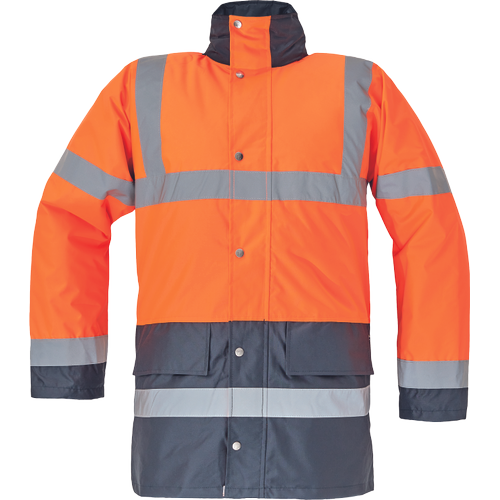 Pracovní reflexní bunda SEFTON - oranžová / hv oranžová / navy,