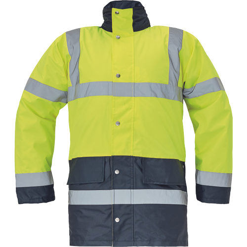 Pracovní reflexní bunda SEFTON - žlutá / hv žlutá / navy,