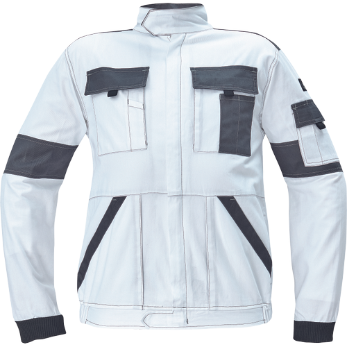 Pracovní bunda MAX SUMMER - bílá / šedá,