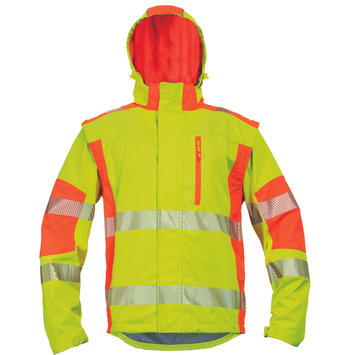 Pracovní reflexní bunda LATTON - žlutá / oranžová,